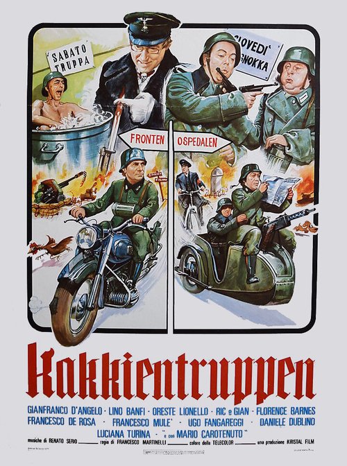 Смотреть фильм Шизовойска / Kakkientruppen (1977) онлайн в хорошем качестве SATRip