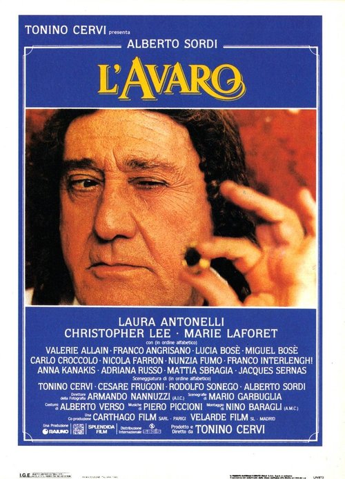 Смотреть фильм Скупой / L'avaro (1990) онлайн в хорошем качестве HDRip
