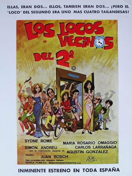 Смотреть фильм Сумасшедшие соседи со второго этажа / Los locos vecinos del 2º (1980) онлайн в хорошем качестве SATRip