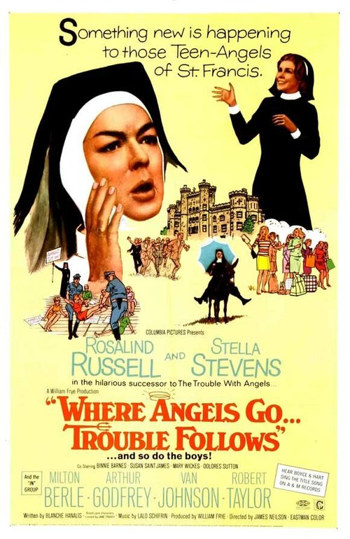 Смотреть фильм Там, где ангелы появляются, неприятности начинаются / Where Angels Go Trouble Follows! (1968) онлайн в хорошем качестве SATRip