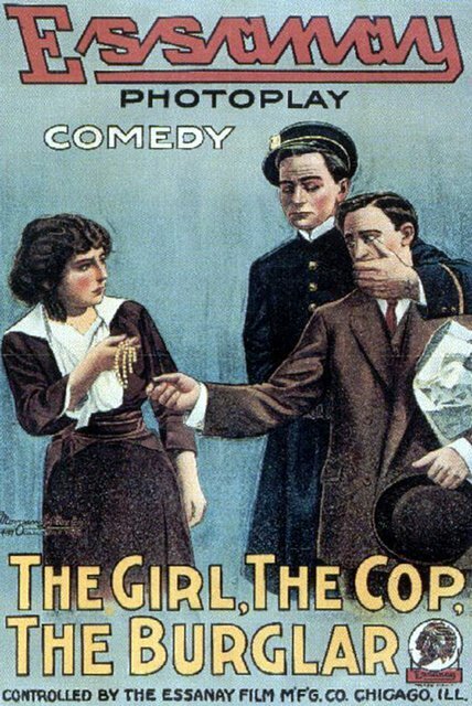 Смотреть фильм The Girl, the Cop, the Burglar (1914) онлайн 