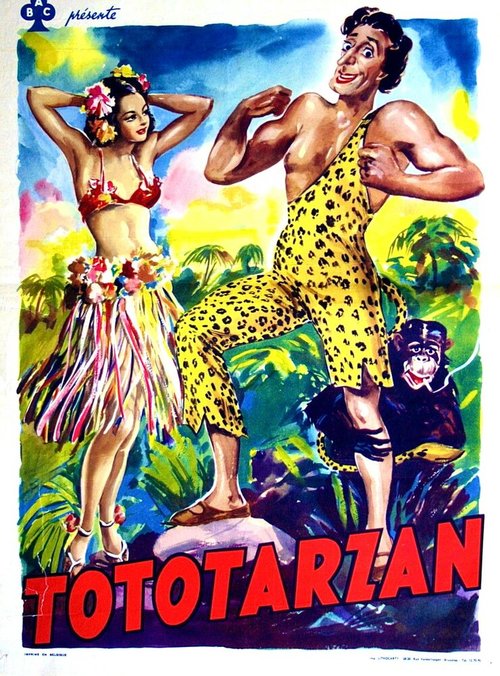 Смотреть фильм Тото Тарзан / Tototarzan (1950) онлайн в хорошем качестве SATRip