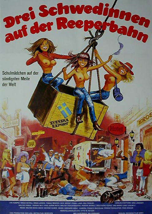 Смотреть фильм Три шведки с Рипербана / Drei Schwedinnen auf der Reeperbahn (1980) онлайн в хорошем качестве SATRip