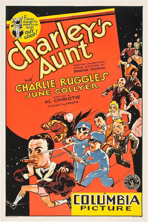 Смотреть фильм Тётка Чарлея / Charley's Aunt (1930) онлайн в хорошем качестве SATRip