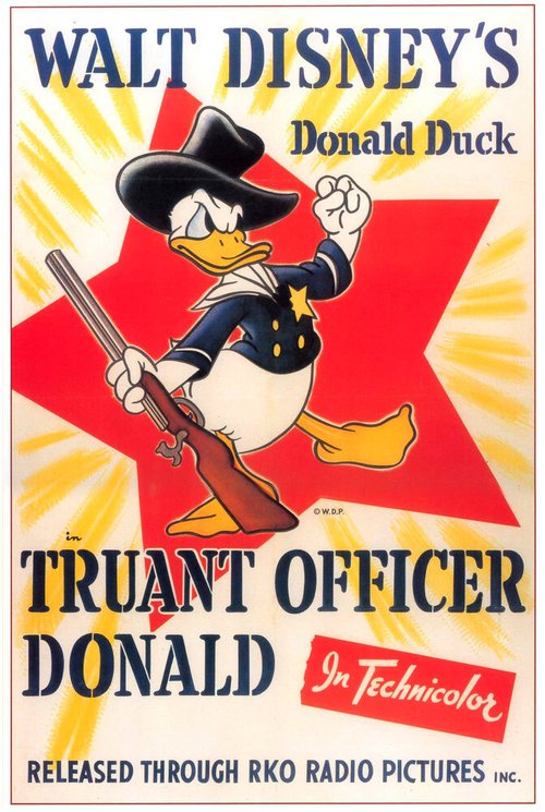 Смотреть фильм Угроза прогульщиков / Truant Officer Donald (1941) онлайн 