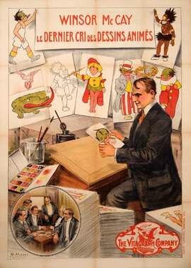 Смотреть фильм Уинзор МакКэй и его движущиеся картинки / Winsor McCay, the Famous Cartoonist of the N.Y. Herald and His Moving Comics (1911) онлайн 