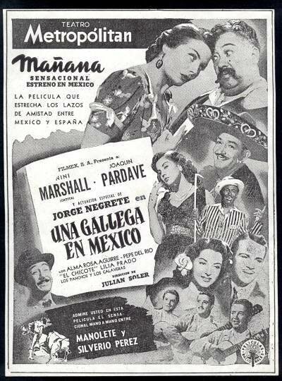 Смотреть фильм Una gallega en México (1949) онлайн в хорошем качестве SATRip