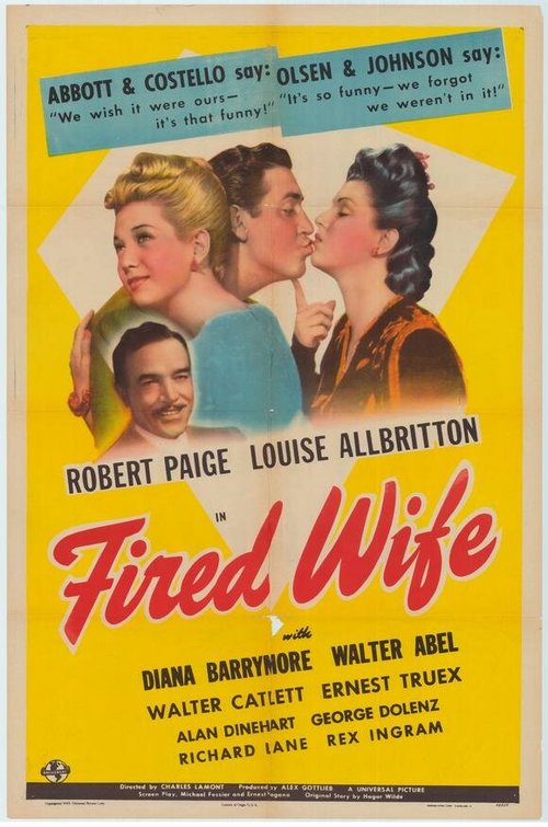 Смотреть фильм Уволенная жена / Fired Wife (1943) онлайн в хорошем качестве SATRip