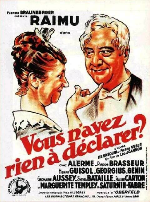 Смотреть фильм Вам нечего сказать? / Vous n'avez rien à déclarer? (1937) онлайн в хорошем качестве SATRip