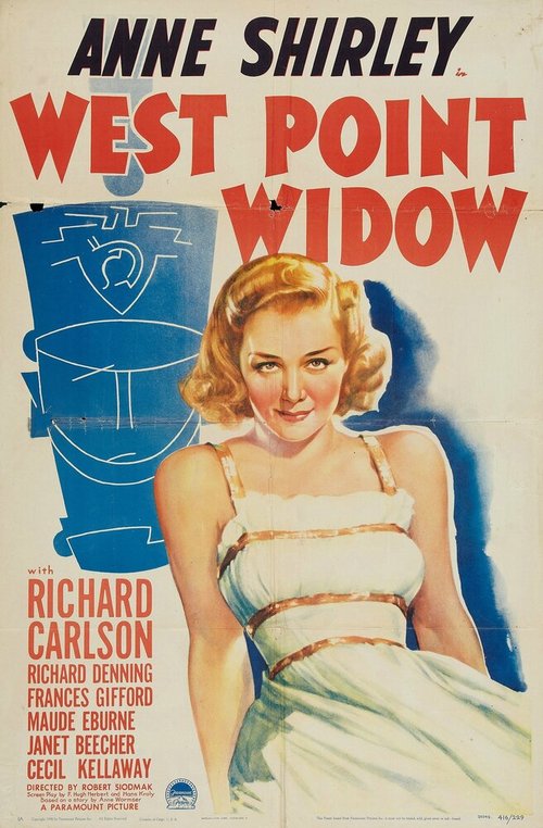 Смотреть фильм Вдова из Вест-Пойнт / West Point Widow (1941) онлайн в хорошем качестве SATRip