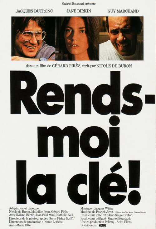 Смотреть фильм Верни мне ключ / Rends-moi la clé! (1981) онлайн в хорошем качестве SATRip