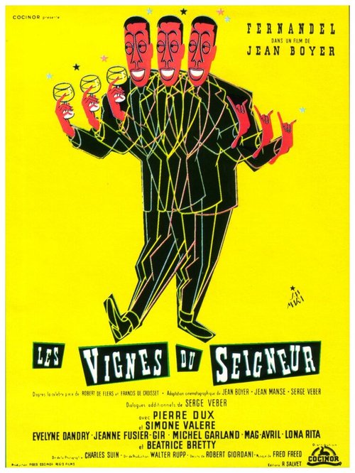 Смотреть фильм Виноградники сеньора / Les vignes du seigneur (1958) онлайн в хорошем качестве SATRip