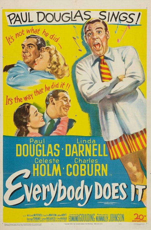Смотреть фильм Все занимаются этим / Everybody Does It (1949) онлайн в хорошем качестве SATRip