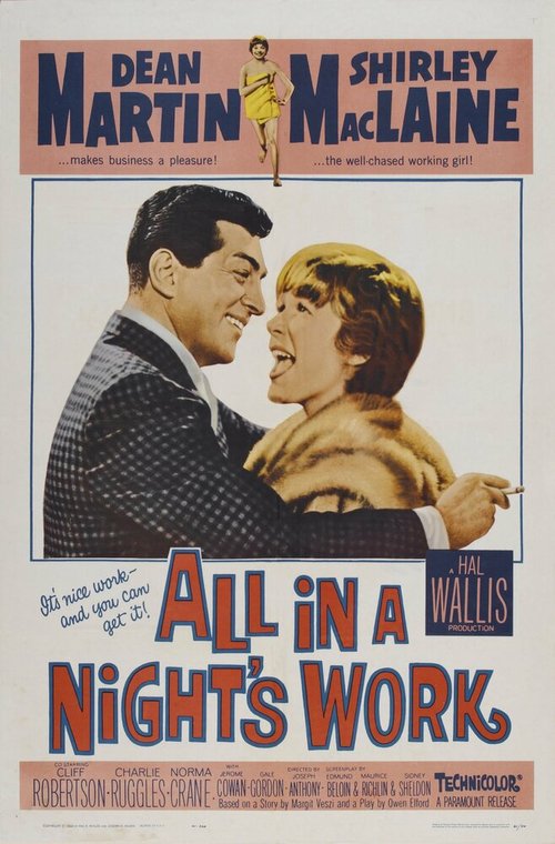 Смотреть фильм Всей работы на одну ночь / All in a Night's Work (1961) онлайн в хорошем качестве SATRip