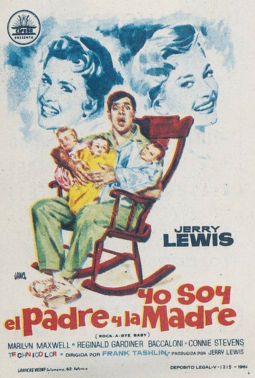Смотреть фильм Засыпай, мой малыш / Rock-a-Bye Baby (1958) онлайн в хорошем качестве SATRip