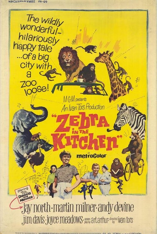 Смотреть фильм Зебра на кухне / Zebra in the Kitchen (1965) онлайн в хорошем качестве SATRip