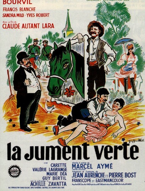 Смотреть фильм Зеленая лошадь / La jument verte (1959) онлайн в хорошем качестве SATRip