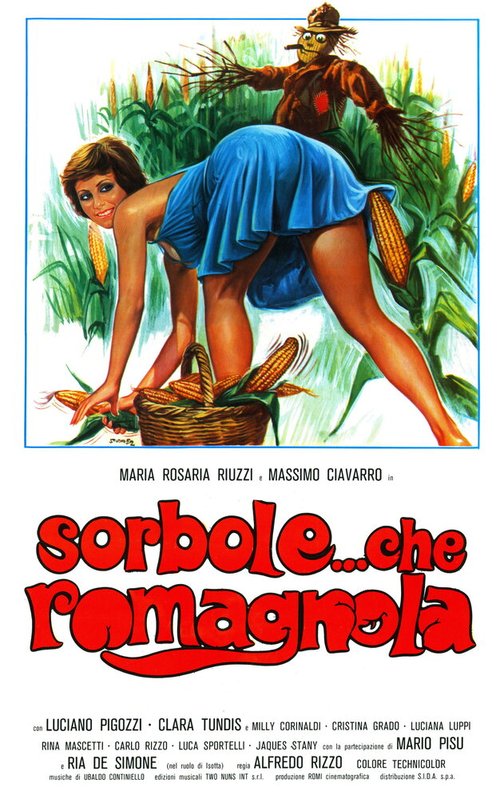 Смотреть фильм Жаль, что она римлянка / Sorbole... che romagnola (1976) онлайн в хорошем качестве SATRip
