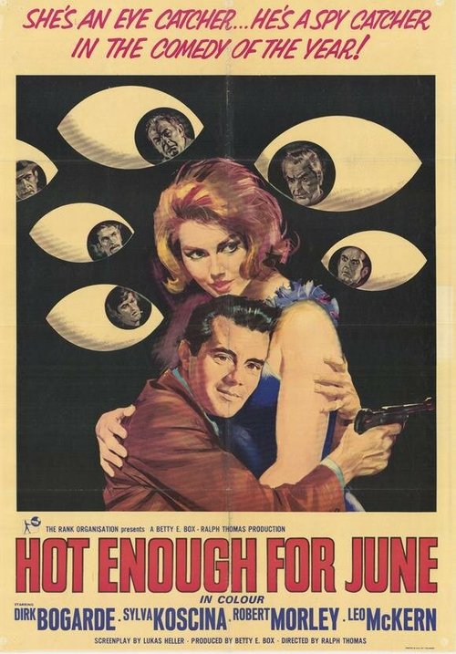 Смотреть фильм Жарковато для июня / Hot Enough for June (1964) онлайн в хорошем качестве SATRip