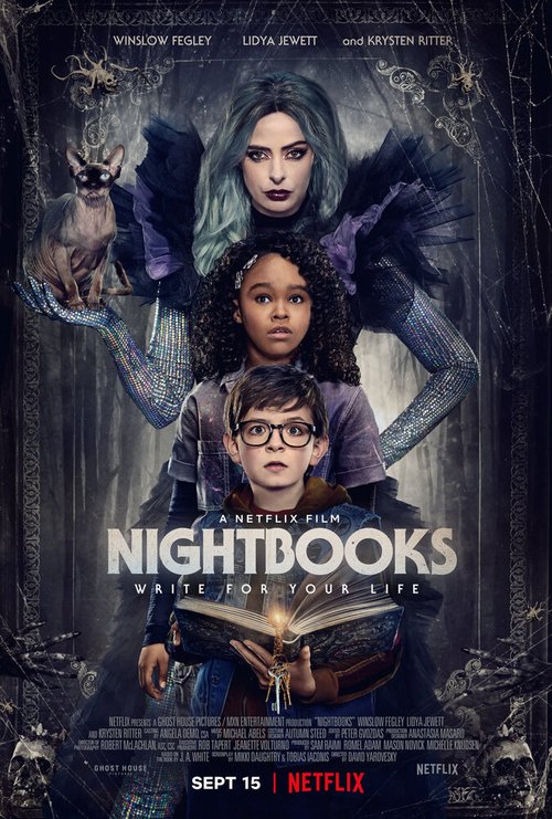 Смотреть фильм Ночные тетради / Nightbooks (2021) онлайн в хорошем качестве HDRip