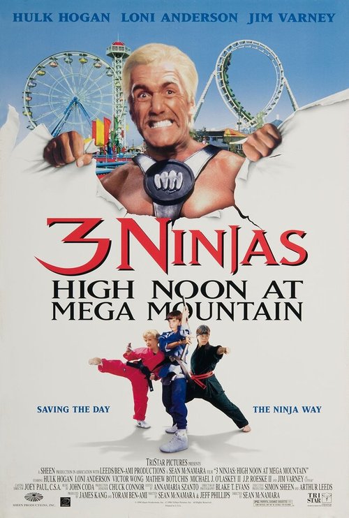 Смотреть фильм Три ниндзя: Жаркий полдень на горе Мега / 3 Ninjas: High Noon at Mega Mountain (1998) онлайн в хорошем качестве HDRip