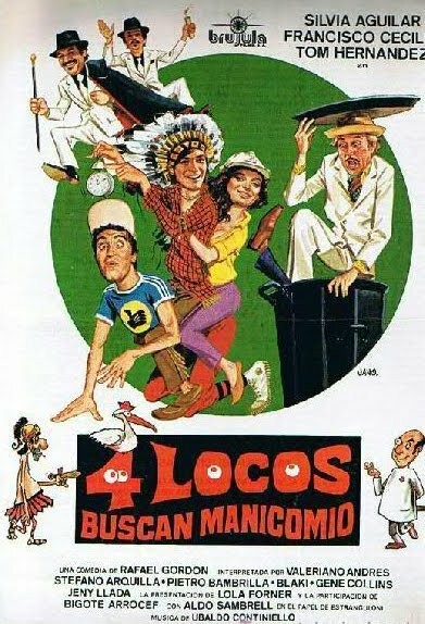 Смотреть фильм Четверо сумасшедших ищут психушку / Cuatro locos buscan manicomio (1980) онлайн 