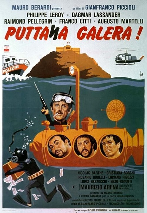 Смотреть фильм Чёртова лодка! — Большой переполох в тюрьме / Puttana galera! (1976) онлайн в хорошем качестве SATRip
