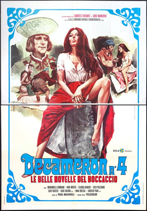 Смотреть фильм Декамерон №4 — Прекрасные новеллы Боккаччо / Decameron n° 4 - Le belle novelle del Boccaccio (1972) онлайн в хорошем качестве SATRip