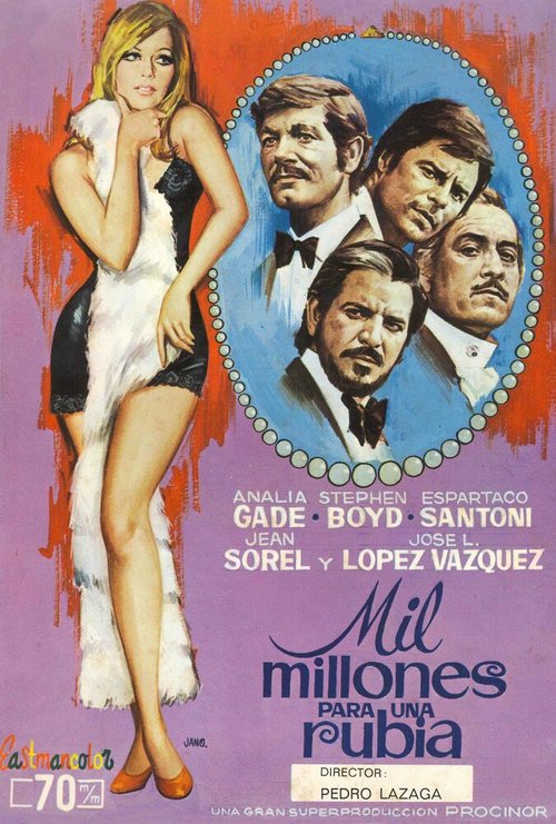 Смотреть фильм Миллиард для блондинки / Mil millones para una rubia (1972) онлайн в хорошем качестве SATRip