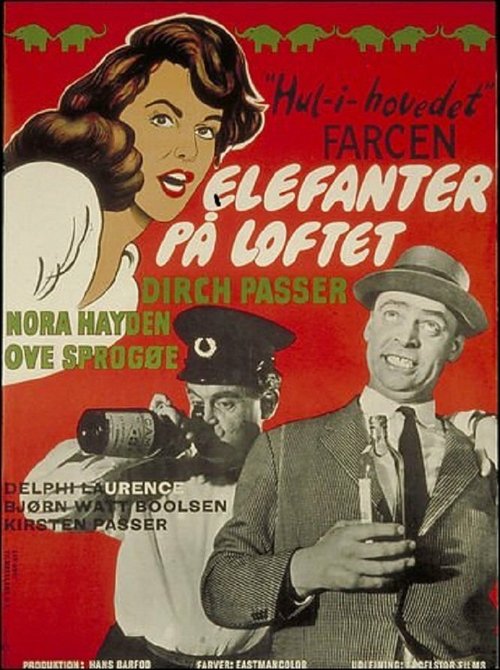 Смотреть фильм Зеленоглазый слон / Elefanter på loftet (1960) онлайн в хорошем качестве SATRip