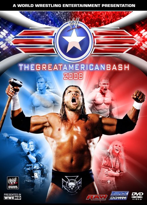 Смотреть фильм WWE Мощный американский удар / WWE Great American Bash (2008) онлайн в хорошем качестве HDRip
