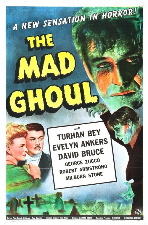 Смотреть фильм Безумный гуль / The Mad Ghoul (1943) онлайн в хорошем качестве SATRip