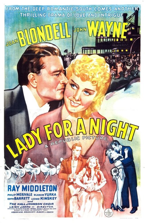 Смотреть фильм Леди на ночь / Lady for a Night (1942) онлайн в хорошем качестве SATRip