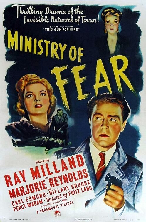 Смотреть фильм Министерство страха / Ministry of Fear (1943) онлайн в хорошем качестве SATRip