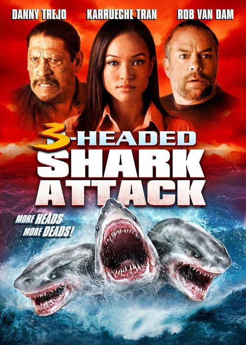 Смотреть фильм Нападение трёхголовой акулы / 3-Headed Shark Attack (2015) онлайн в хорошем качестве HDRip