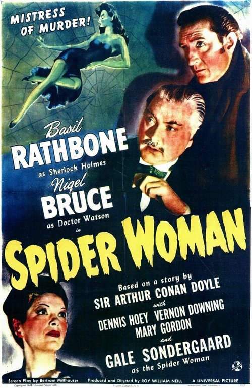 Смотреть фильм Паучиха / The Spider Woman (1943) онлайн в хорошем качестве SATRip