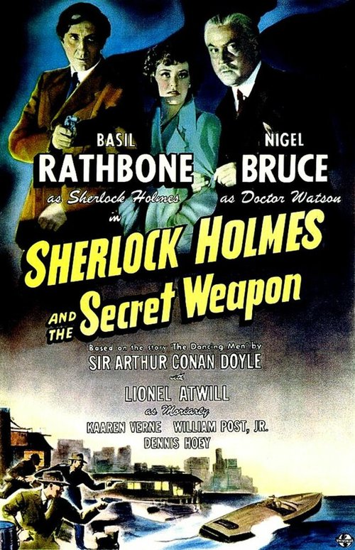 Смотреть фильм Шерлок Холмс и секретное оружие / Sherlock Holmes and the Secret Weapon (1942) онлайн в хорошем качестве SATRip