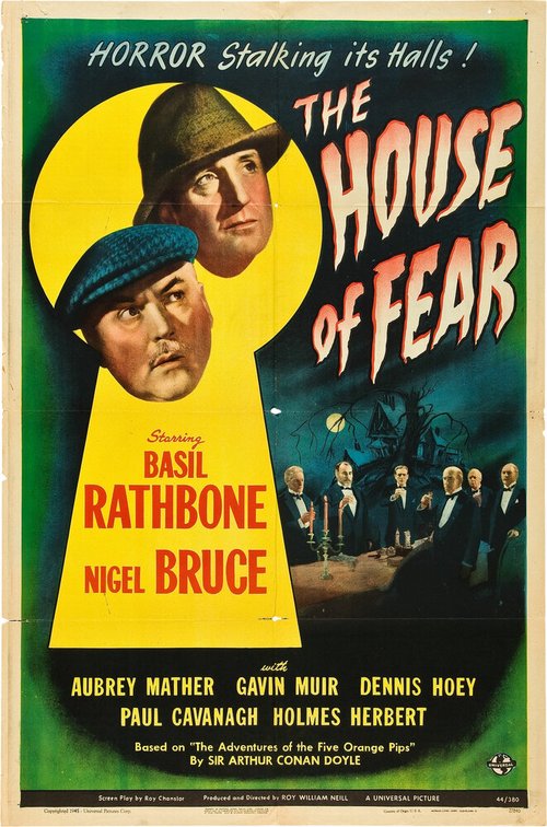 Смотреть фильм Шерлок Холмс: Замок ужаса / The House of Fear (1945) онлайн в хорошем качестве SATRip