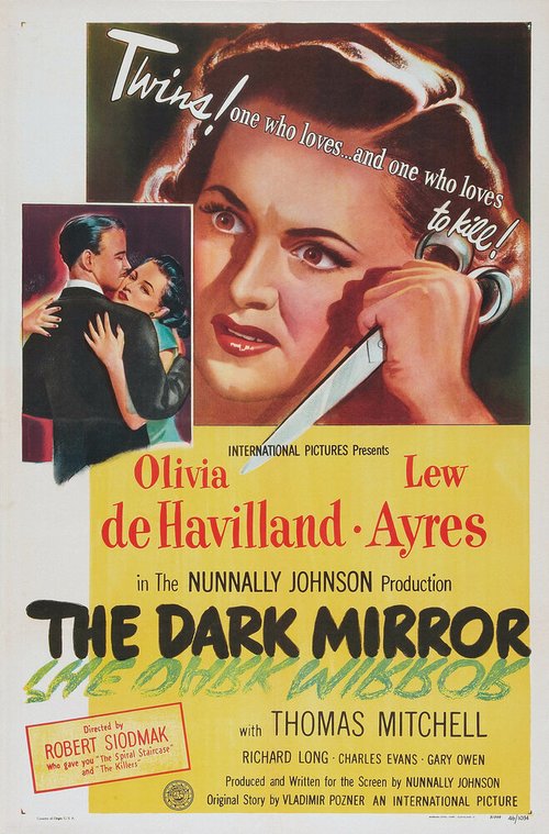 Смотреть фильм Темное зеркало / The Dark Mirror (1946) онлайн в хорошем качестве SATRip