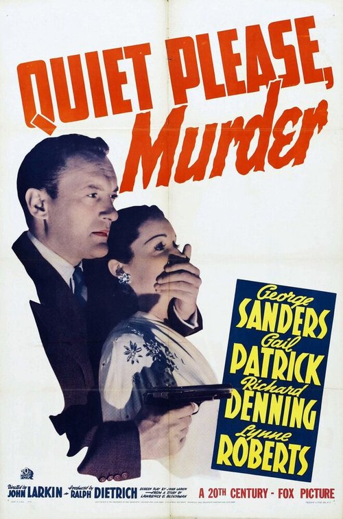 Смотреть фильм Тихо, пожалуйста: убийство / Quiet Please: Murder (1942) онлайн в хорошем качестве SATRip