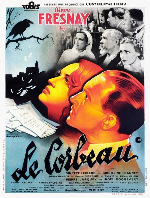 Смотреть фильм Ворон / Le corbeau (1942) онлайн в хорошем качестве SATRip