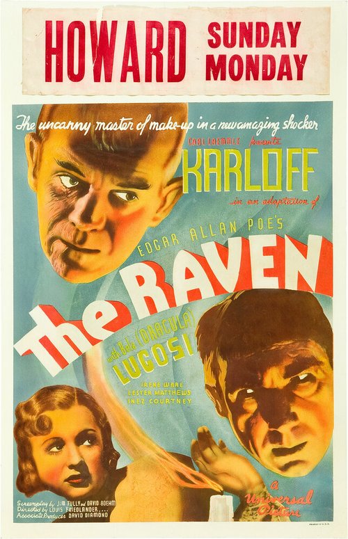 Смотреть фильм Ворон / The Raven (1935) онлайн в хорошем качестве SATRip