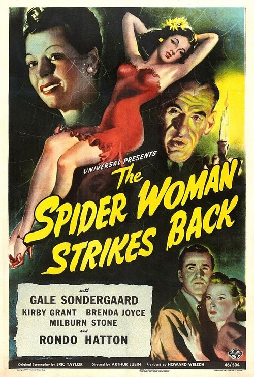 Смотреть фильм Возвращение женщины-паука / The Spider Woman Strikes Back (1946) онлайн в хорошем качестве SATRip