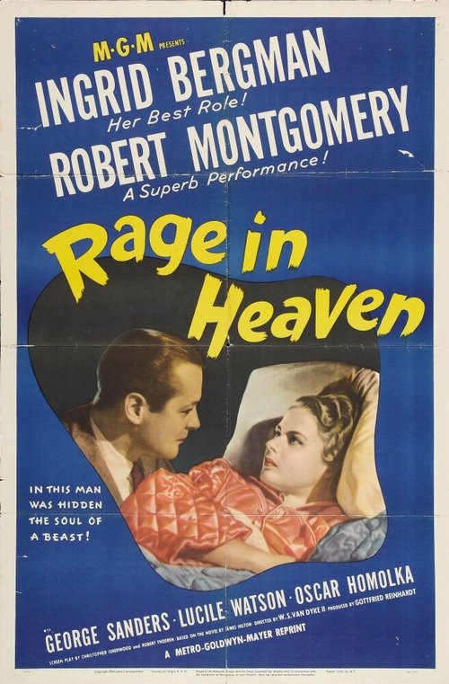 Смотреть фильм Ярость в небесах / Rage in Heaven (1941) онлайн в хорошем качестве SATRip