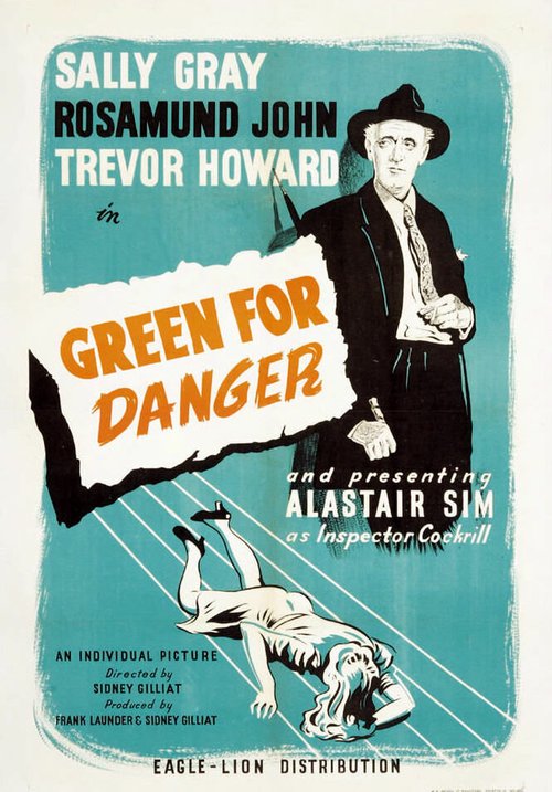 Смотреть фильм Зеленый значит опасность / Green for Danger (1946) онлайн в хорошем качестве SATRip